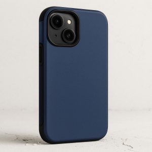 1 Shockproof Solid Color Phone Case with Dual Layer Hybrid Protection