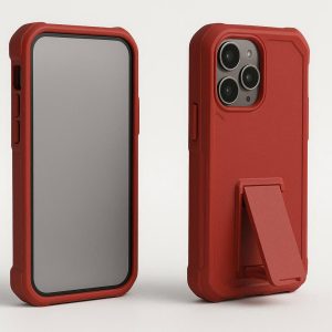 11 Solid Color Heavy Duty Case with Kickstand for Media and Video Calls