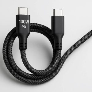 18 Braided USB C to USB C Fast Charging Cable 100W Power Delivery