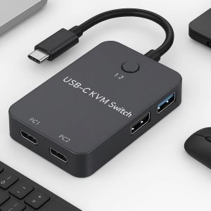 22 USB C KVM Switch Adapter to Share Keyboard Mouse Between Two Computers