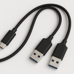 24 USB C to Dual USB A Charging Cable for Powering Two Devices Simultaneously